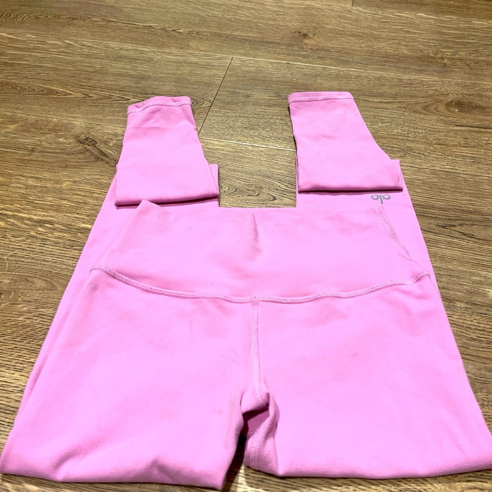 Pink alo leggings size small
